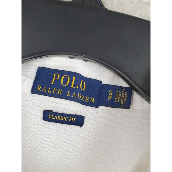 Ralph Lauren Polo Shirt Classic Mens S White Rainbow Big Pony Embroidered SS - Picture 2 of 11